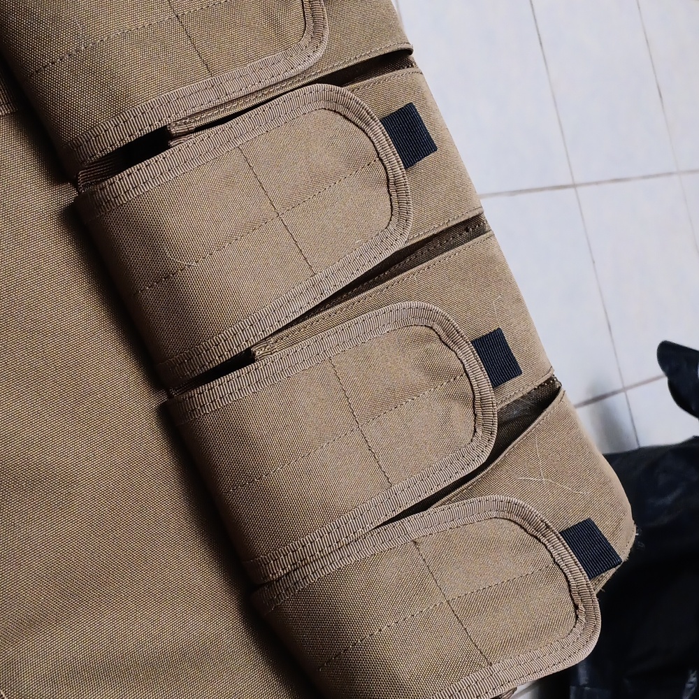 Brown Tactical Rifle Case with Durable Fabric and Padded Design - Picture 2 of 5